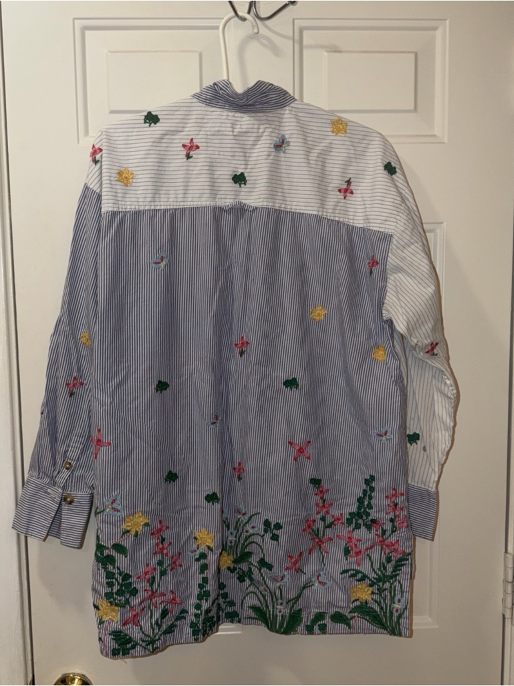 Anthropologie Maeve Pernile Rosenkilde Oversized Buttondown Shirt Size Medium - Picture 4 of 6